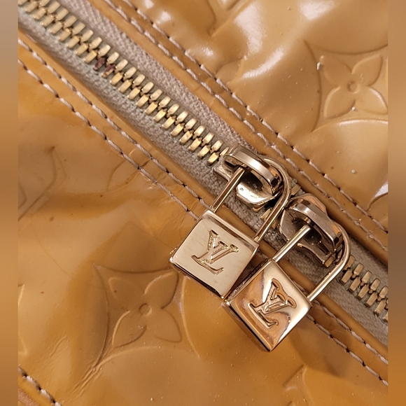 Louis Vuitton Monogram Vernis Yellow Bowling Style Handbag See Pics - Picture 15 of 16